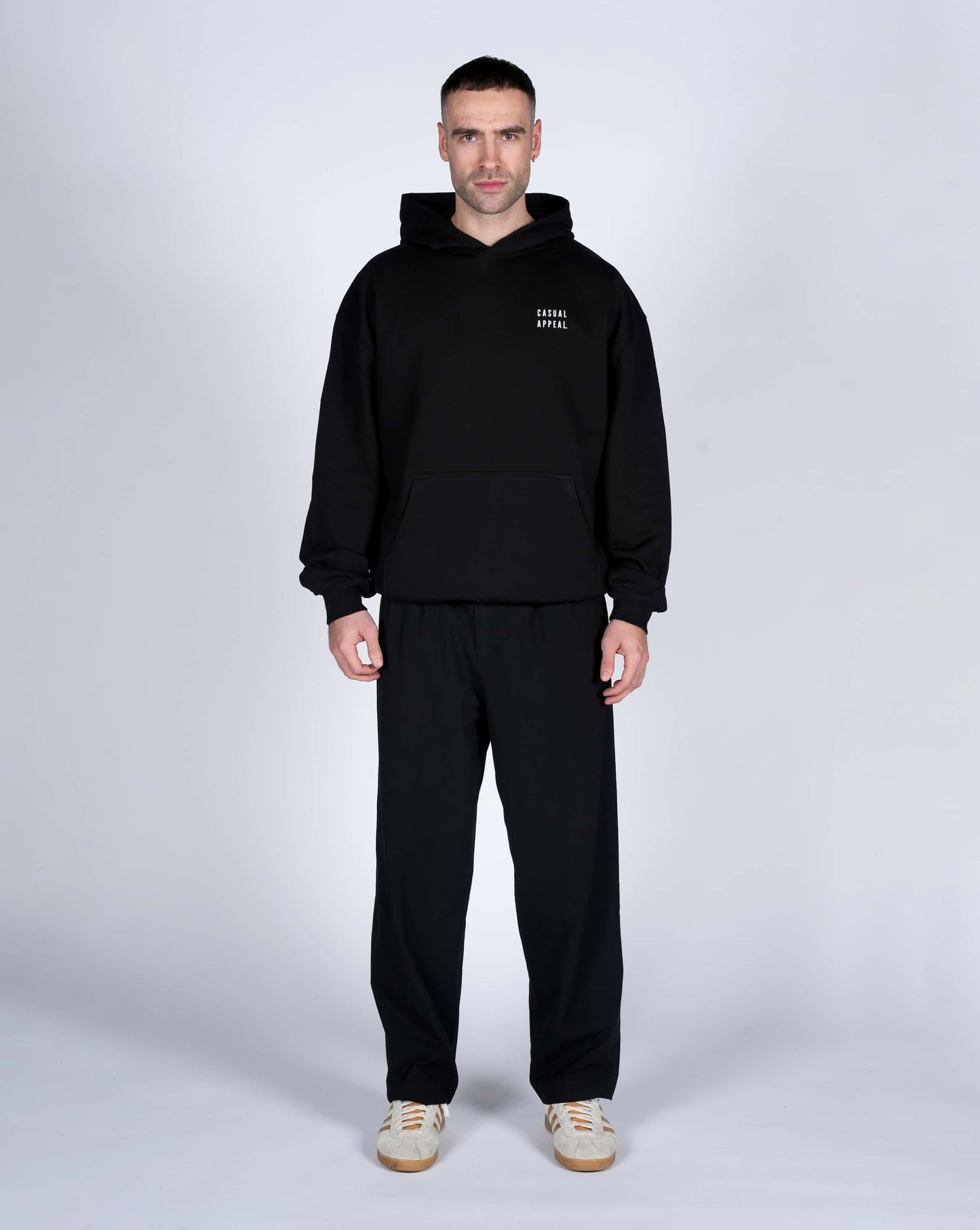 Casual Black Hoodie