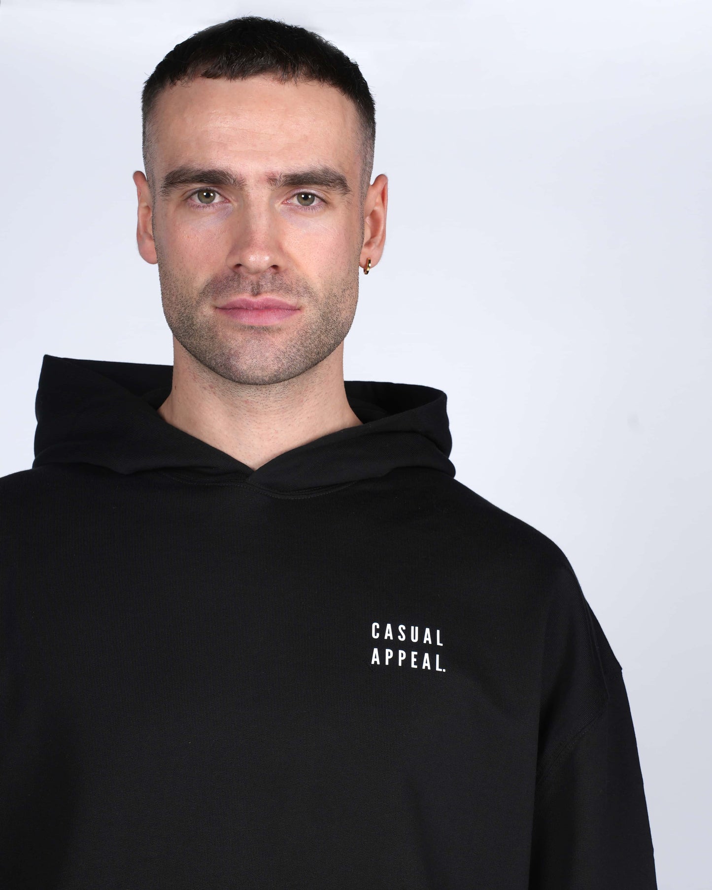 Casual Black Hoodie