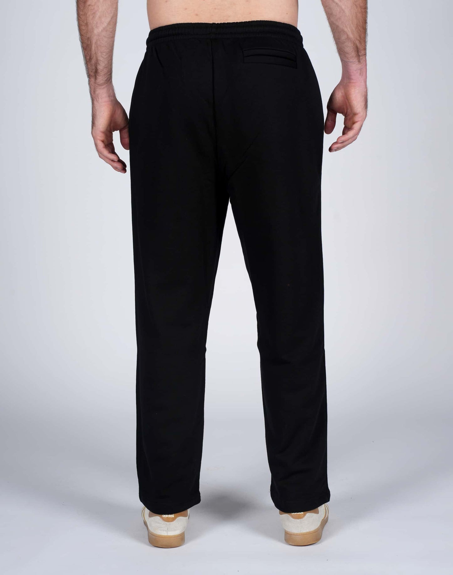 Casual Black sweatpant -Straight Leg