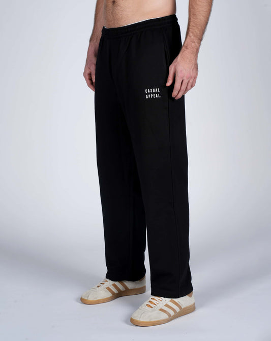 Casual Black sweatpant -Straight Leg